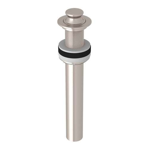Non Slotted Lift and Turn Drain in Satin Nickel