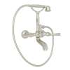 Exposed Tub Set with Metal Lever Handshower in Polished Nickel