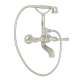 Exposed Tub Set with Metal Lever Handshower in Polished Nickel