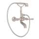 Exposed Tub Set with Metal Lever Handshower in Satin Nickel