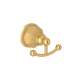 Italian Palladian A6881IB Double Robe Hook in Italian Brass