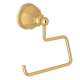 Open Toilet Paper Holder in Italian Brass
