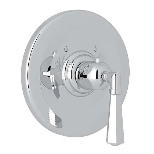Palladian A4814LMAPC Thermostatic Trim Plate with Metal Lever and without Volume Control in Polished Chrome