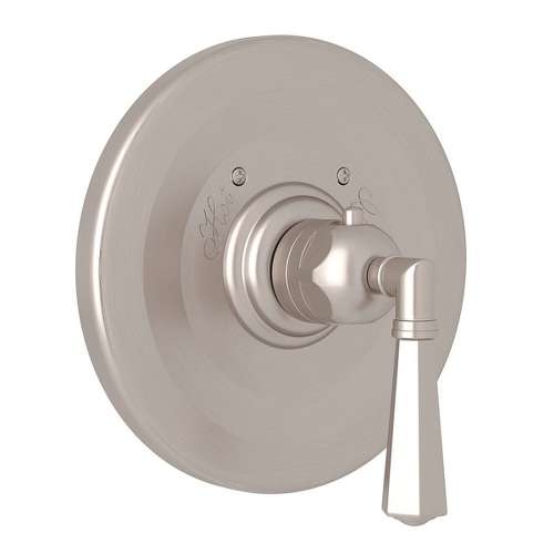 Palladian A4814LMSTN Thermostatic Trim Plate with Metal Lever and without Volume Control in Satin Nickel