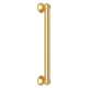 18-in Palladian Decorative Grab Bar in Italian Brass