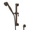 24-in Palladian Decorative Grab Bar Set with Single-Function Handshower/Hose/Outlet in Tuscan Brass