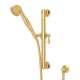 24-in Palladian Decorative Grab Bar Set with Single-Function Handshower/Hose/Outlet in Italian Brass
