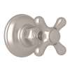 Verona A2912XMSTNTO Trim for Volume Control and 4-Port Dedicated Diverter with Cross Handle in Satin Nickel