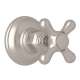 Verona A2912XMSTNTO Trim for Volume Control and 4-Port Dedicated Diverter with Cross Handle in Satin Nickel