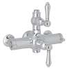 Italian Bath Exposed Thermostatic Valve with Metal Lever in Polished Chrome