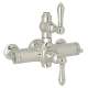 Italian Bath Exposed Thermostatic Valve with Metal Lever in Polished Nickel