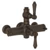 Italian Bath Exposed Thermostatic Valve with Metal Lever in Tuscan Brass