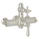 Italian Bath Exposed Thermostatic Valve with Cross Handle in Polished Nickel