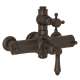 Italian Bath Exposed Thermostatic Valve with Cross Handle in Tuscan Brass