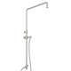 Riser with Diverter, Hose and Sliding Handshower Holder in Satin Nickel