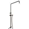 Riser with Diverter, Hose and Sliding Handshower Holder in Tuscan Brass