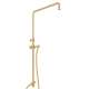 Riser with Diverter, Hose and Sliding Handshower Holder in Italian Brass
