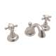 Viaggio A1408XMSTN-2 C-Spout Widespread Lavatory Faucet with Cross Handles Pop-Up in Satin Nickel