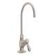 C-Spout Filter Faucet With Mini Metal Lever Handle In Satin Nickel