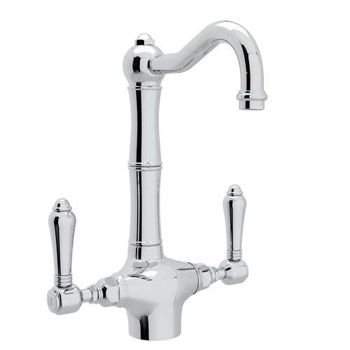 Italian Kitchen Acqui Bar/Food Prep Faucet With Double-Lever Handle - In Multiple Colors