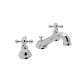 C-Spout Widespread Lavatory Faucet with Cross Handles in Polished Chrome