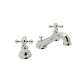 C-Spout Widespread Lavatory Faucet with Cross Handles in Polished Nickel