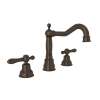Column Spout Widespread Lavatory Faucet Classic Metal Levers Pop-Up and 7-1/8