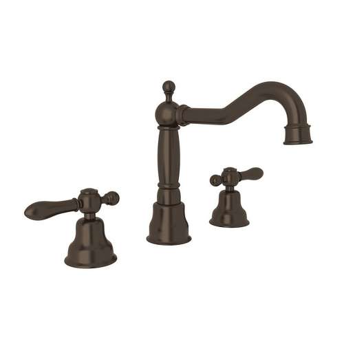 Column Spout Widespread Lavatory Faucet Classic Metal Levers Pop-Up and 7-1/8