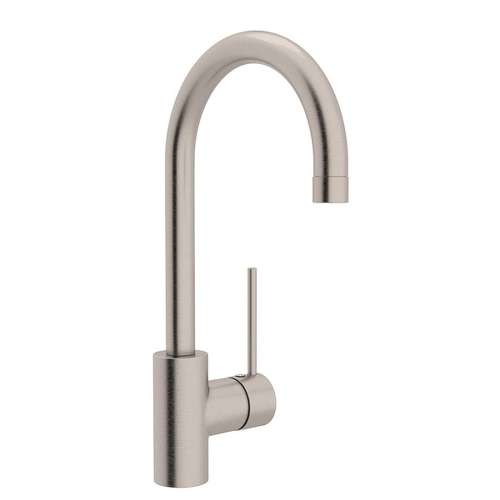 Side Lever Handle Bar/Food Prep Faucet In Satin Nickel
