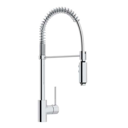 Side Lever Handle Pro Pull-Down Kitchen Faucet In Polished Chrome