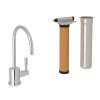 Filtering Kitchen Faucet With Metal Lever Handle And Triflow Filter In Polished Chrome