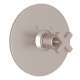 Avanti A4214XMSTN Thermostatic Trim Plate with Cross Handle and without Volume Control in Satin Nickel