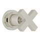 Avanti A4212XMPNTO Trim for Volume Controls and Diverters with Cross Handle in Polished Nickel