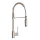 Side Lever Handle Pro Pull-Down Kitchen Faucet In Satin Nickel