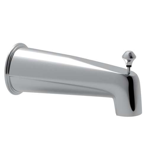 Wall Mount Tub Spout with Integrated Diverter in Polished Chrome