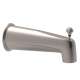 Wall Mount Tub Spout with Integrated Diverter in Satin Nickel