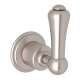 Trim for Volume Control with Solid Metal Lever and Diverters in Satin Nickel