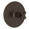 Avanti A4214XMTCB Thermostatic Trim Plate with Cross Handle and without Volume Control in Tuscan Brass
