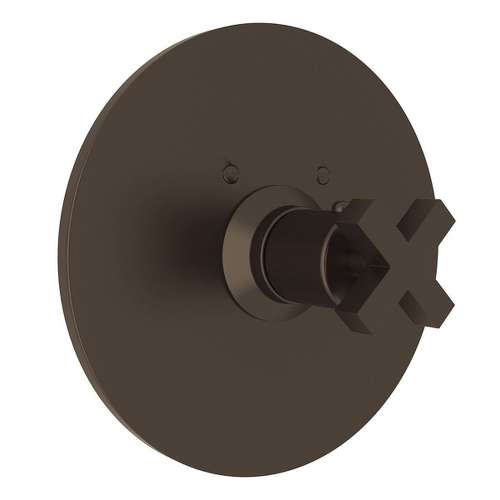 Avanti A4214XMTCB Thermostatic Trim Plate with Cross Handle and without Volume Control in Tuscan Brass