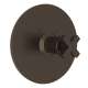Avanti A4214XMTCB Thermostatic Trim Plate with Cross Handle and without Volume Control in Tuscan Brass