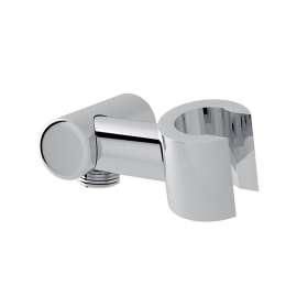 Modern Handshower Holder with Outlet for Shower Arm Connection - in Multiple Colors