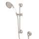 1300ESTN Single-Function Anti-Cal Handshower/Hose/Bar/Outlet Set in Satin Nickel