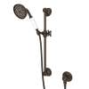 1300ETCB Single-Function Anti-Cal Handshower/Hose/Bar/Outlet Set in Tuscan Brass