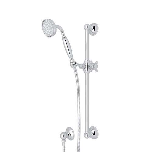 Wall Mounted Handshower/Hose/Bar/Outlet Set - In Multiple Colors