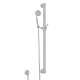 36-in Decorative Grab Bar Set with Single-Function Anti-Cal Handshower/Hose/Outlet in Polished Chrome