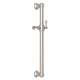 24-in Decorative Grab Bar with Lever Handle Slider in Satin Nickel