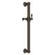 24-in Decorative Grab Bar with Lever Handle Slider in Tuscan Brass