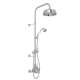 Thermostatic Shower Package with Metal Lever in Polished Chrome
