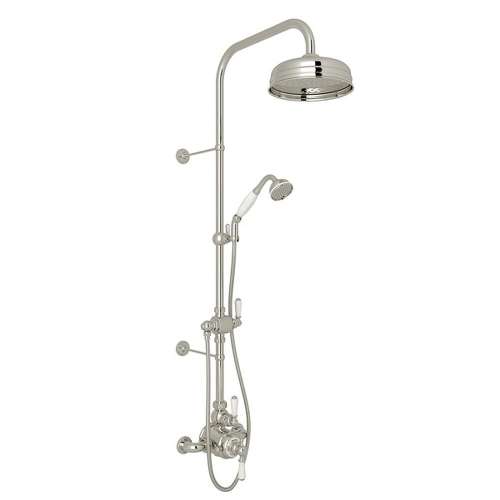 Thermostatic Shower Package with Metal Lever in Polished Nickel