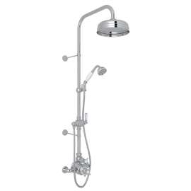 U.KIT1NX-M Perrin and Rowe Edwardian Thermostatic Shower Package with Cross Handle